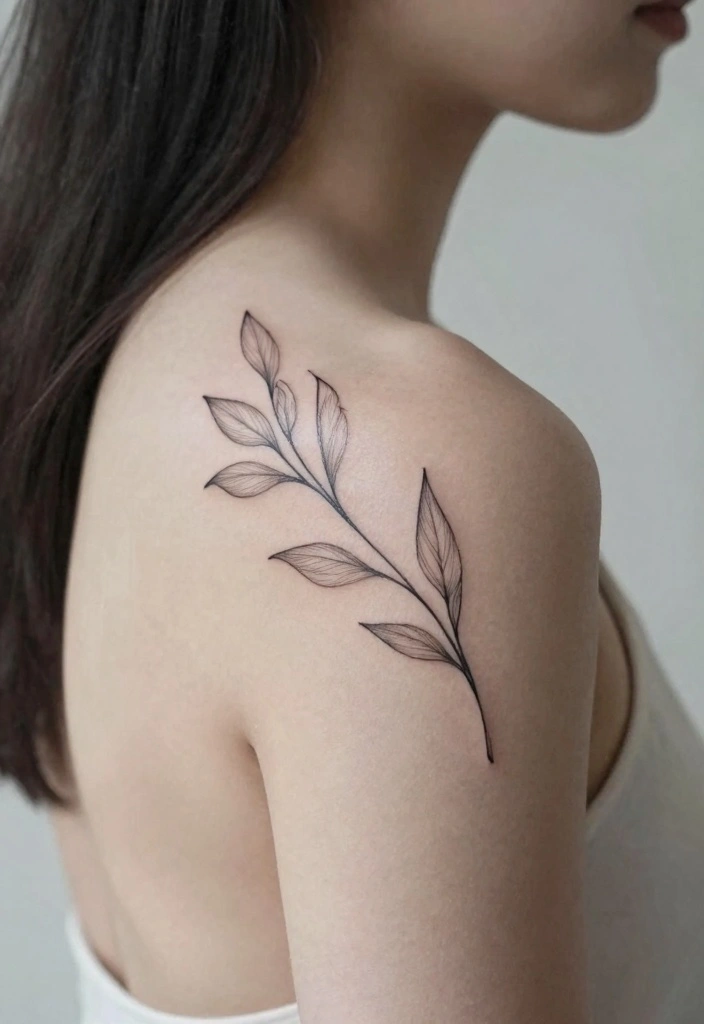 12 Fine Line Back Tattoo Ideas for Women: Clean and Minimal 56 12 Fine Line Back Tattoo Ideas for Women Clean and Minimal 6. Simple Leaf Outline 0