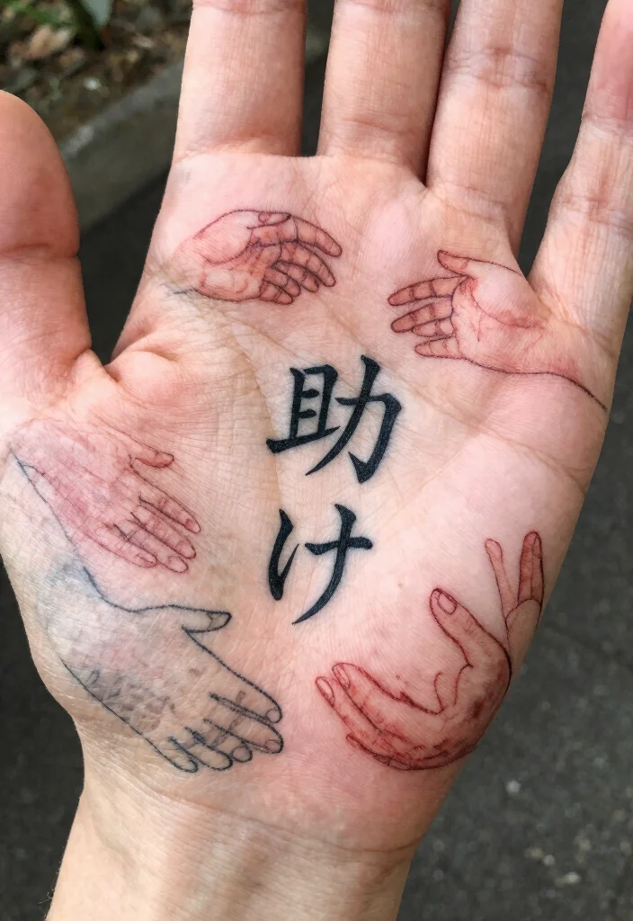 12 Japanese Word Tattoo Ideas With Cultural Meaning 89 12 Japanese Word Tattoo Ideas With Cultural Meaning - 9. 助け (Tasuke) - Help 1