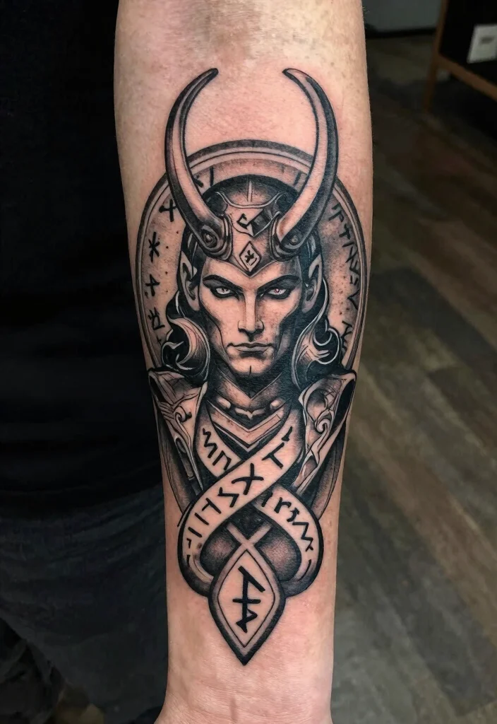 12 Loki Tattoo Ideas From Norse Mythology With Meaning - 11. Runes and Symbols: The Language of the Gods 1