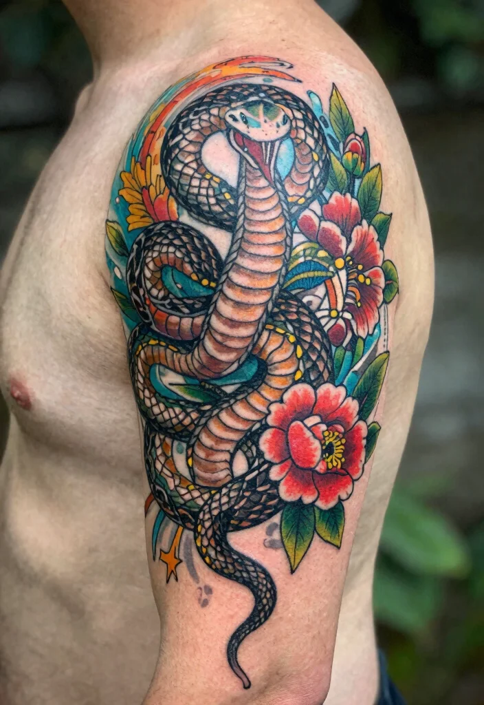 12 Loki Tattoo Ideas From Norse Mythology With Meaning - 2. The Serpent: Transformation and Change 1