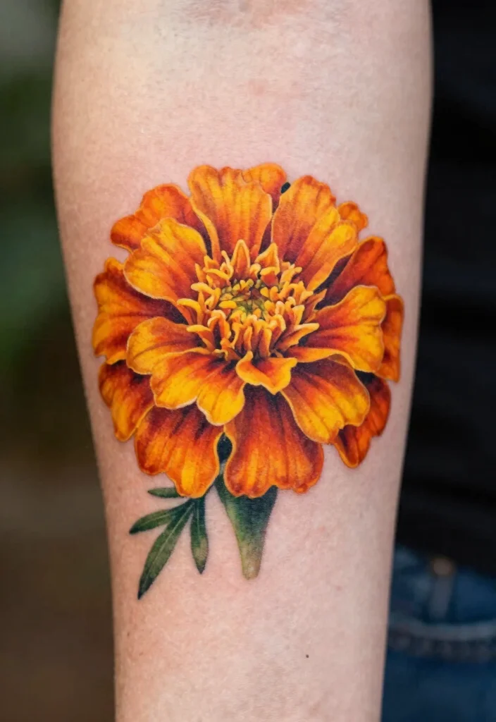 12 October and November Birth Flower Tattoo Ideas Symbolic 1 12 October and November Birth Flower Tattoo Ideas Symbolic 1. Marigold The Vibrant Symbol of Creativity 0