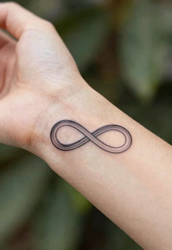 12 Simple Stick and Poke Tattoo Ideas Minimal and Personal 45 12 Simple Stick and Poke Tattoo Ideas Minimal and Personal - 5. Simple Infinity Symbol 1