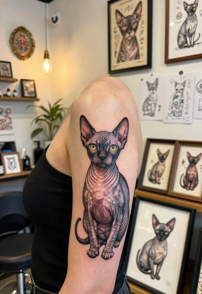 12 Sphynx Cat Tattoo Design Ideas Unique and Artistic 133 12 Sphynx Cat Tattoo Design Ideas Unique and Artistic Conclusion 0