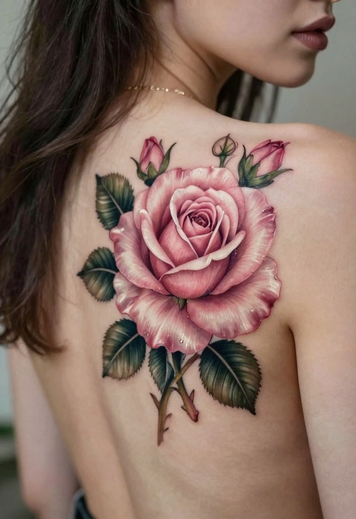 12 Stunning Back Waist Tattoo Ideas for Women Feminine and Delicate 1. The Timeless Rose 0