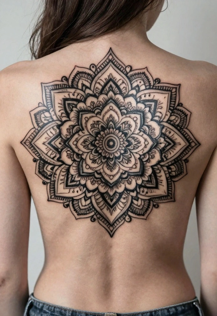 12 Stunning Back Waist Tattoo Ideas for Women Feminine and Delicate 6. Enchanted Mandala 0