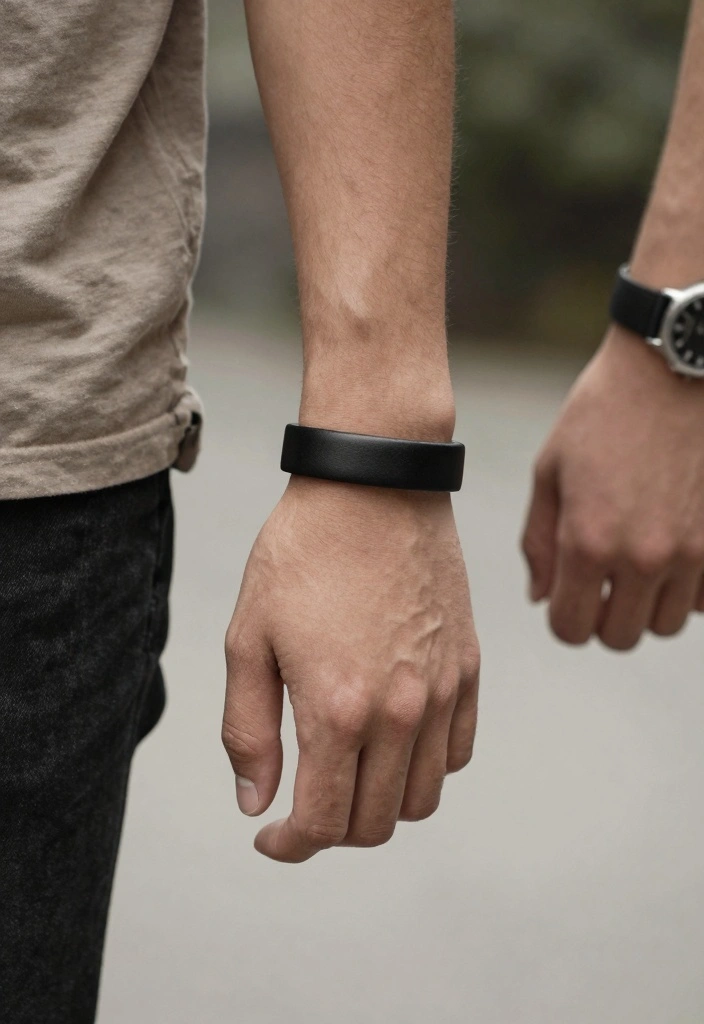 14 Bracelet Tattoo Ideas for Men: Bold, Minimal, and Clean - 2. Minimalist Black Band 1