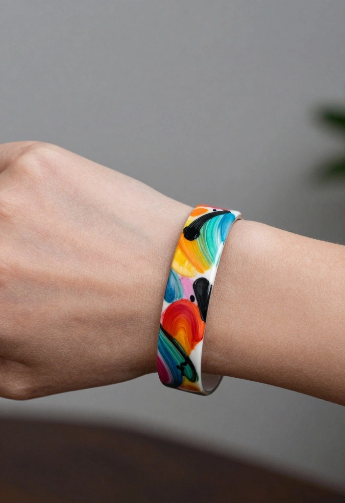 14 Bracelet Tattoo Ideas for Women: Elegant and Feminine 144 14 Bracelet Tattoo Ideas for Women: Elegant and Feminine - 14. Abstract Brush Strokes 1