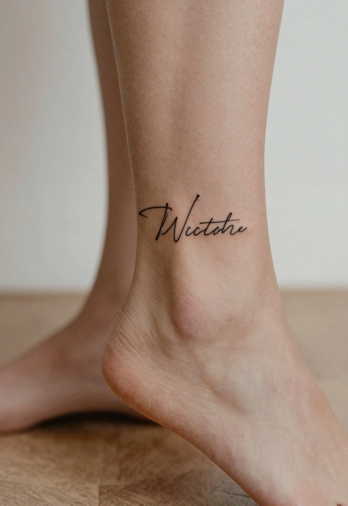 14 Children Name Tattoo Ideas for Women: Meaningful and Stylish - 12. Simple Line Art 1