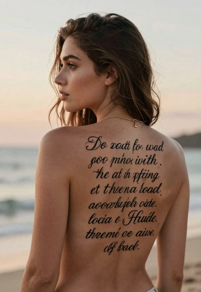 14 Children Name Tattoo Ideas for Women: Meaningful and Stylish - 14. Inspirational Quote with Name 1