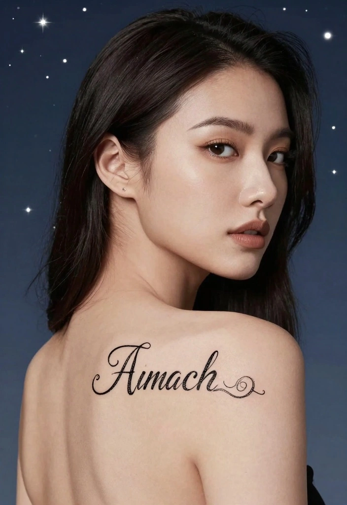 14 Children Name Tattoo Ideas for Women: Meaningful and Stylish - 9. Zodiac Sign Integration 1