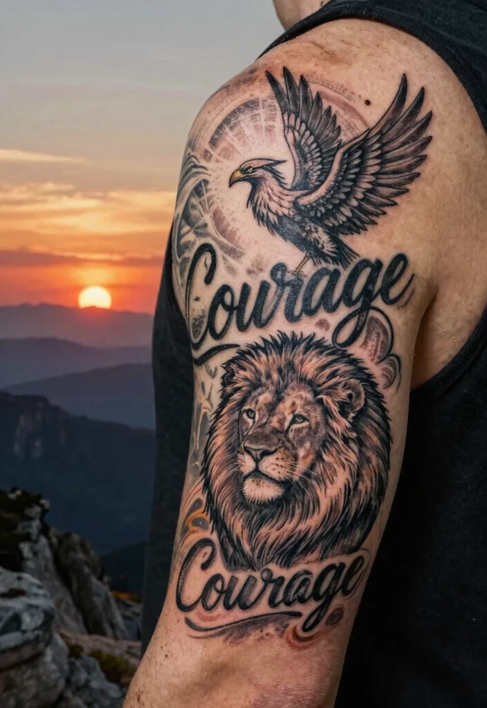 14 French Word Tattoo Ideas: Elegant, Meaningful, and Timeless - 13. Courage (Courage) 1