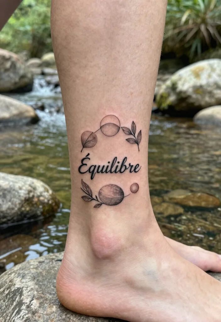 14 French Word Tattoo Ideas: Elegant, Meaningful, and Timeless - 14. Équilibre (Balance) 1