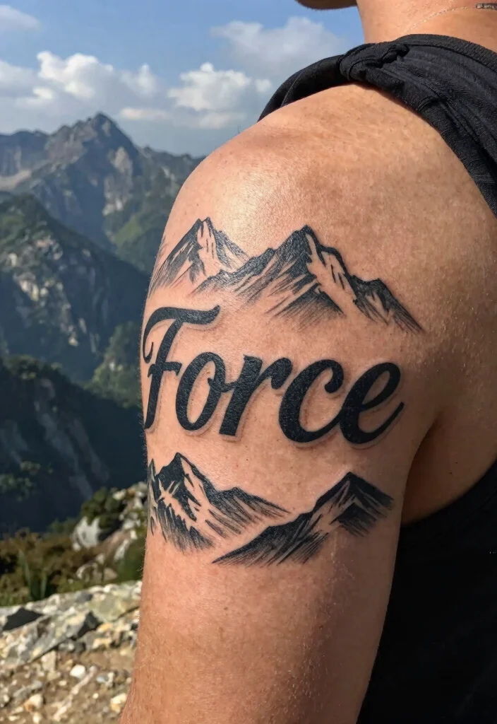 14 French Word Tattoo Ideas: Elegant, Meaningful, and Timeless - 9. Force (Strength) 1