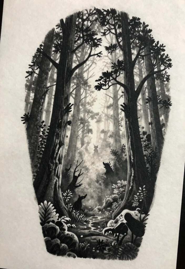 14 Friday the 13th Tattoo Flash Sheet Ideas Classic and Spooky 133 14 Friday the 13th Tattoo Flash Sheet Ideas Classic and Spooky 13. Dark Forest Scenes 0