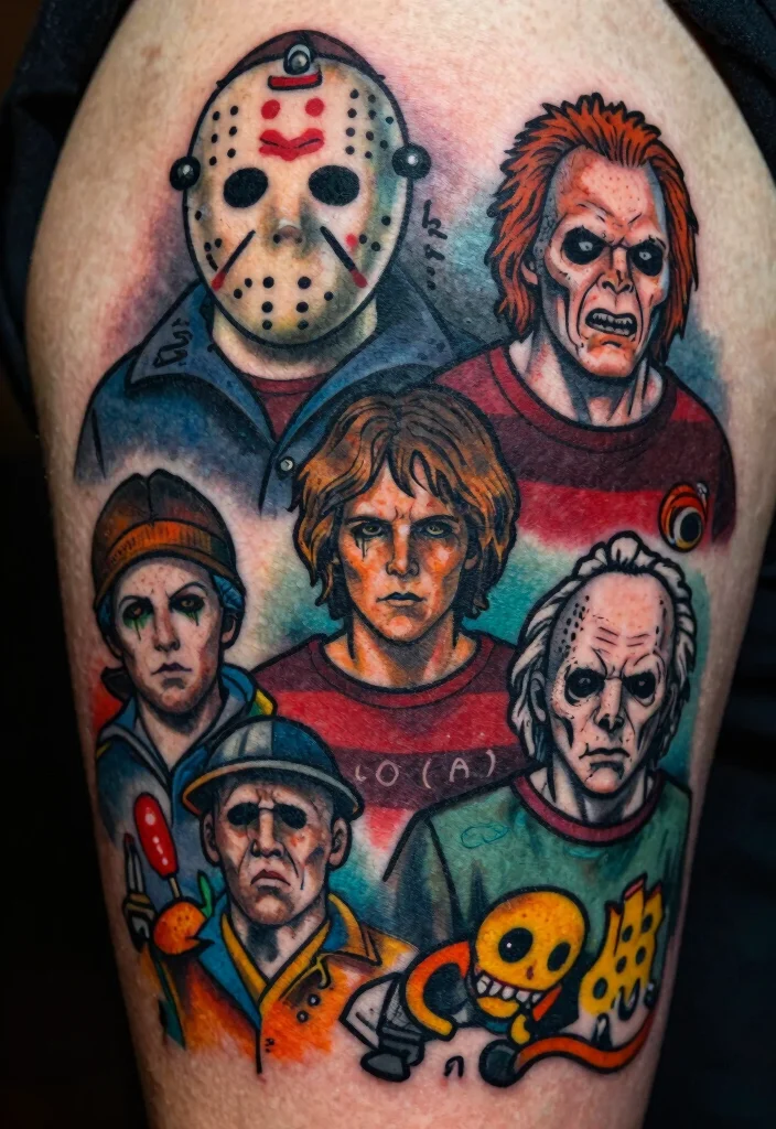 14 Friday the 13th Tattoo Flash Sheet Ideas Classic and Spooky 144 14 Friday the 13th Tattoo Flash Sheet Ideas Classic and Spooky 14. Horror Movie Icons 0