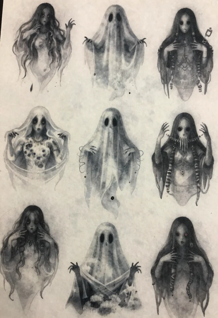 14 Friday the 13th Tattoo Flash Sheet Ideas Classic and Spooky 67 14 Friday the 13th Tattoo Flash Sheet Ideas Classic and Spooky 7. Ghostly Figures 0