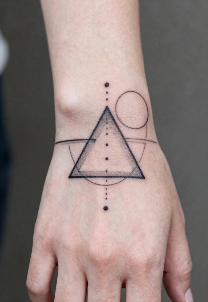 14 Hand Tattoo Cover Up Ideas Clean and Effective 1. Minimalist Geometric Patterns 0