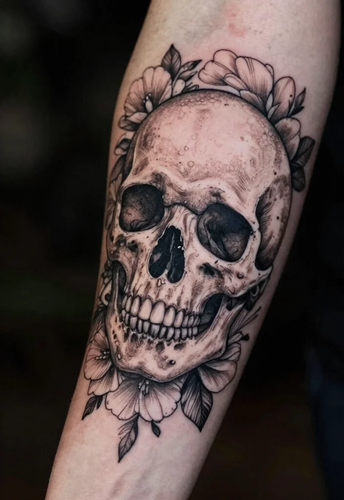 14 Horror Movie Flash Tattoo Ideas Dark and Iconic 1. The Iconic Skull 0