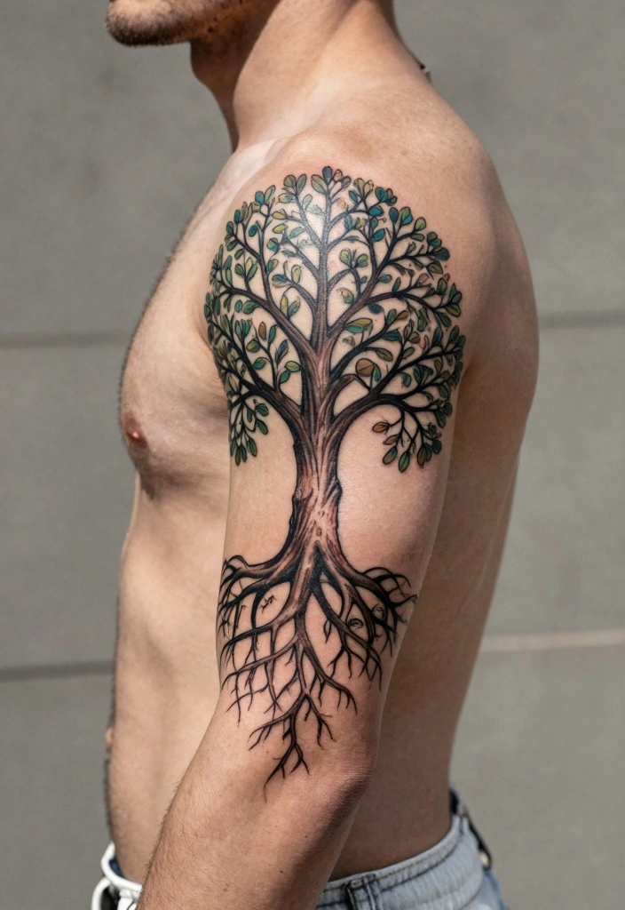 14 Indian Tattoo Ideas for Men: Bold Cultural and Spiritual - 4. Tree of Life 1