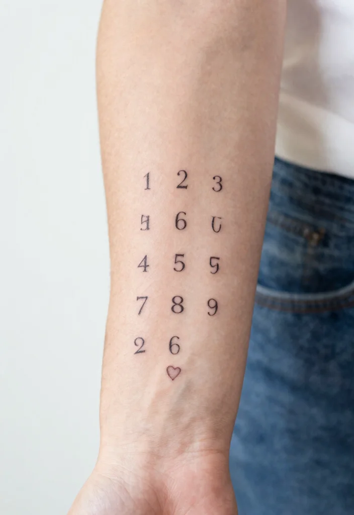 14 Kids Name Tattoo Ideas for Mothers With Heartfelt Meaning - 6. Coordinates of Birthplace 1