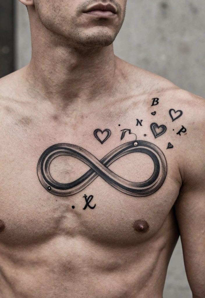 14 Meaningful Chest Tattoo Ideas for Men Deep and Personal 144 14 Meaningful Chest Tattoo Ideas for Men Deep and Personal 14. The Infinity Symbol Endless Love 0