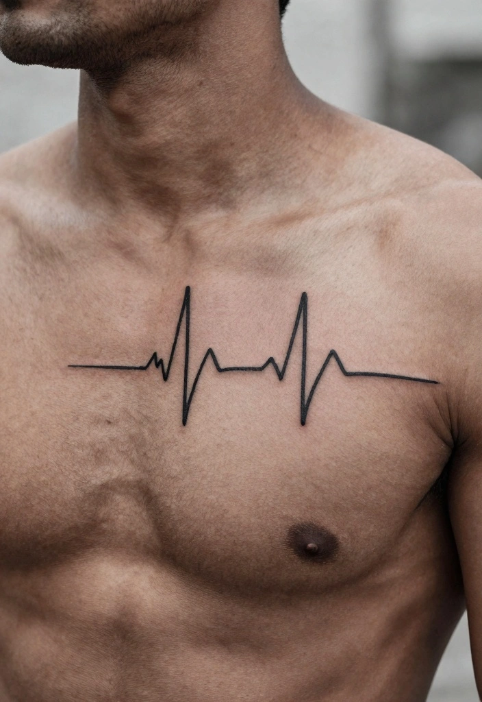 14 Meaningful Chest Tattoo Ideas for Men Deep and Personal 89 14 Meaningful Chest Tattoo Ideas for Men Deep and Personal 9. The Heartbeat Lifes Rhythm 0