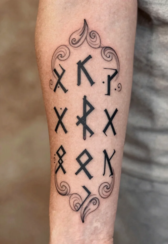 14 Norse Pagan Tattoo Ideas: Ancient, Powerful, and Symbolic 12 14 Norse Pagan Tattoo Ideas: Ancient, Powerful, and Symbolic - 2. Runes: The Language of Power 1
