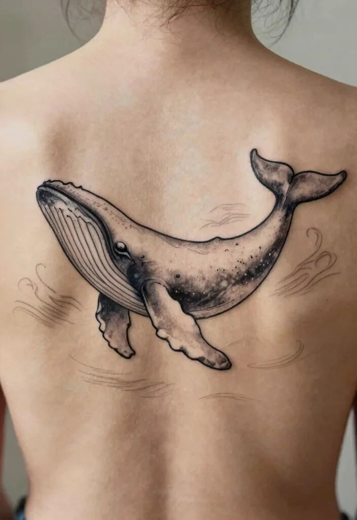 14 One Line Tattoo Ideas: Simple, Artistic, and Meaningful - 13. The Heartfelt Whale 1