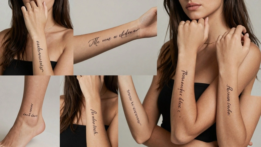14 Word Tattoo Ideas for Women: Elegant, Personal, and Stylish