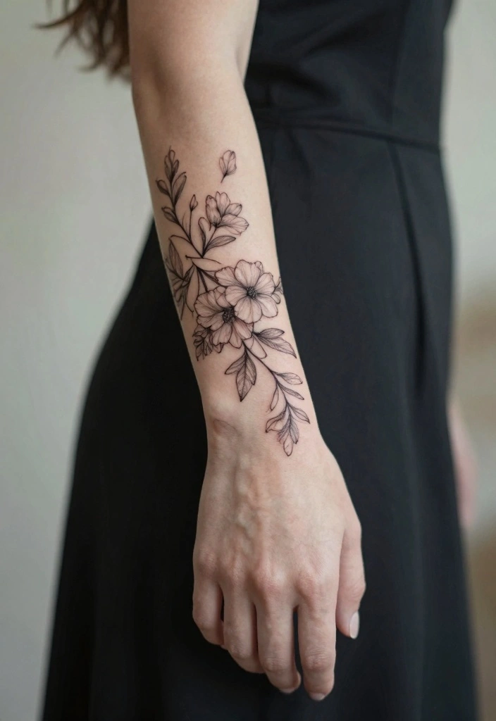 14 Wrist Bracelet Tattoo Ideas for Women: Delicate and Trendy 1 14 Wrist Bracelet Tattoo Ideas for Women: Delicate and Trendy - 1. Floral Vine Bracelets 1
