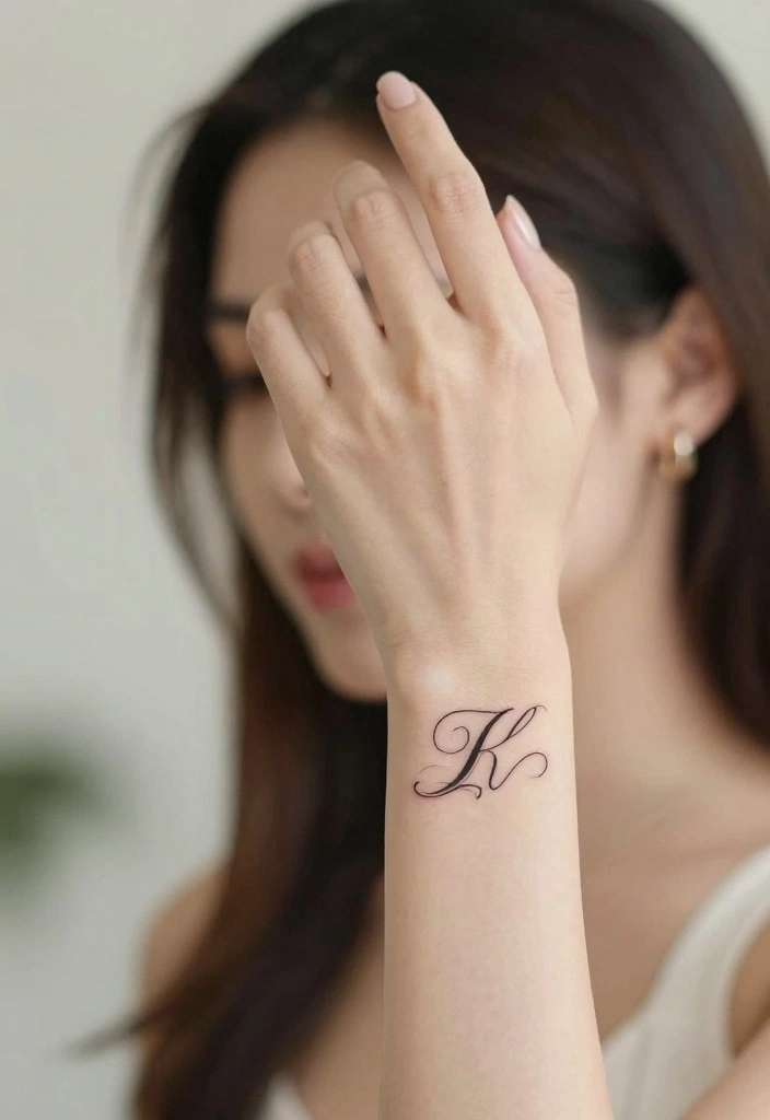 14 Wrist Bracelet Tattoo Ideas for Women: Delicate and Trendy 56 14 Wrist Bracelet Tattoo Ideas for Women: Delicate and Trendy - 6. Initials or Name Tattoos 1