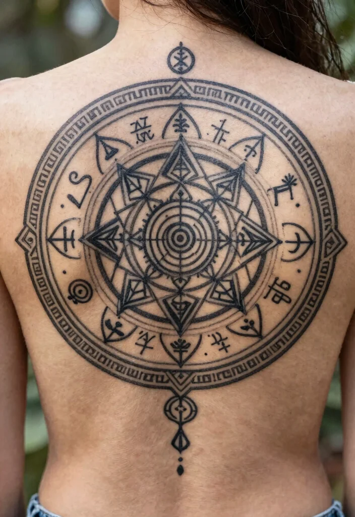 15 Hindu Tattoo Ideas With Ancient Spiritual Meaning 122 15 Hindu Tattoo Ideas With Ancient Spiritual Meaning - 12. Yantra Tattoos 1