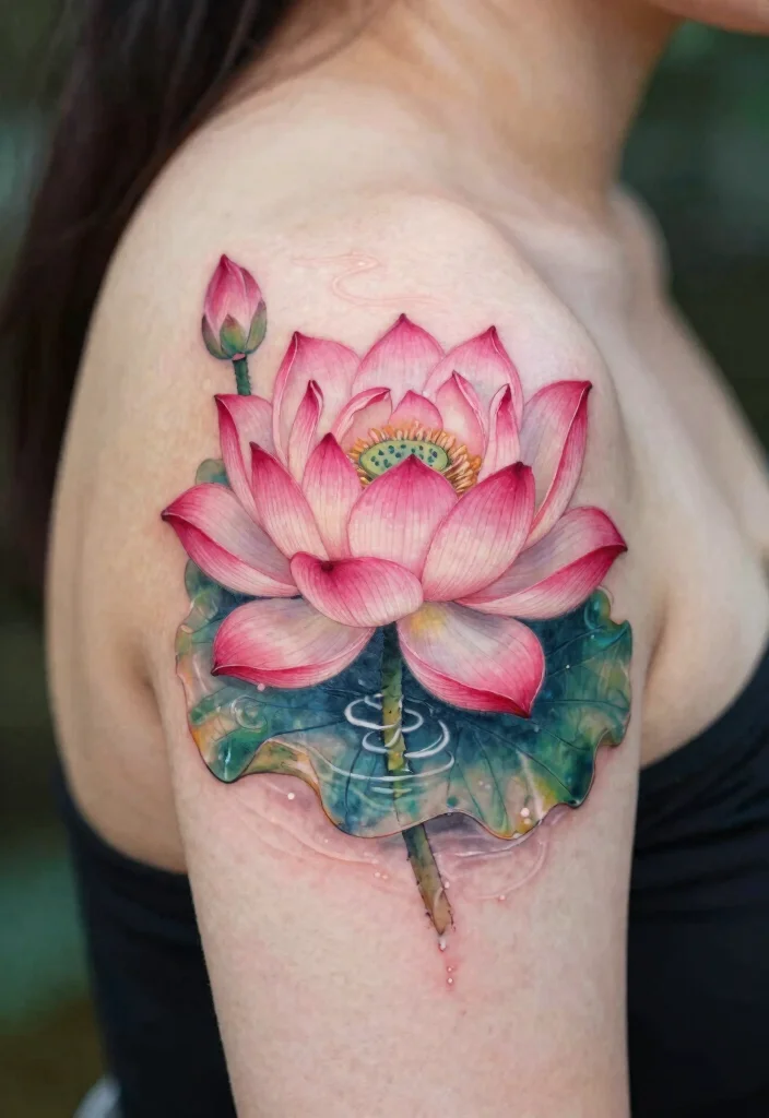 15 Hindu Tattoo Ideas With Ancient Spiritual Meaning 12 15 Hindu Tattoo Ideas With Ancient Spiritual Meaning - 2. Lotus Flower 1