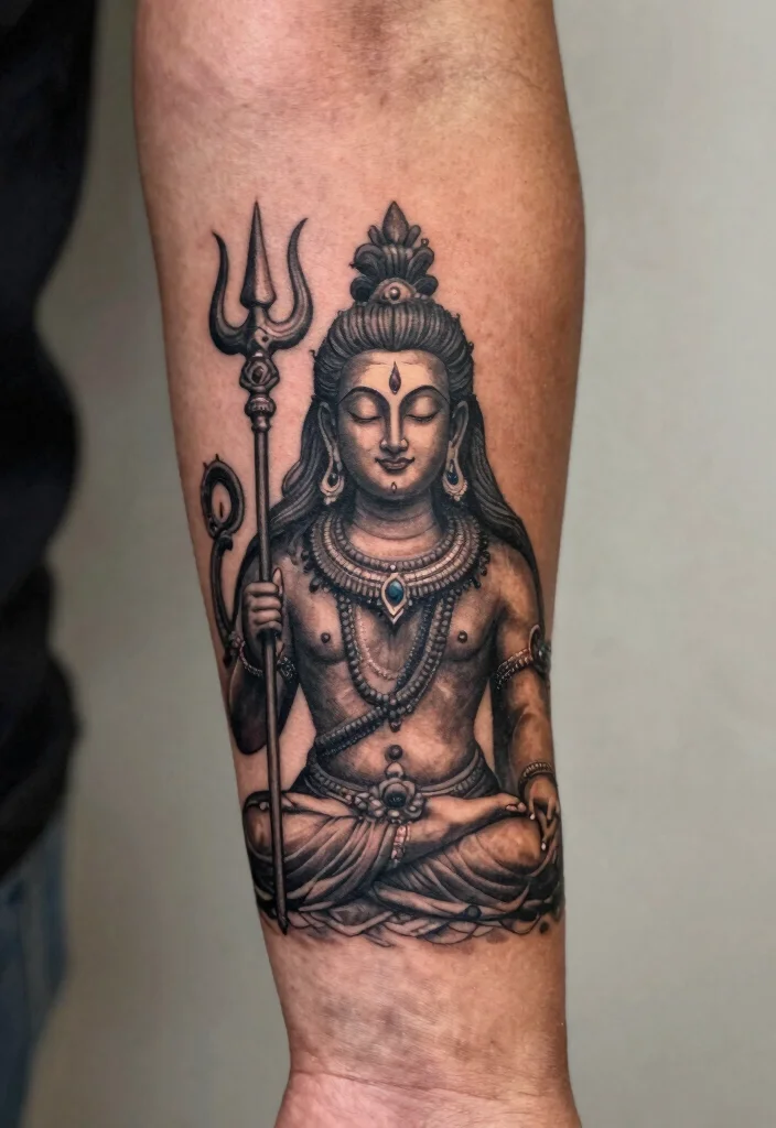 15 Hindu Tattoo Ideas With Ancient Spiritual Meaning 56 15 Hindu Tattoo Ideas With Ancient Spiritual Meaning - 6. Shiva Tattoo 1