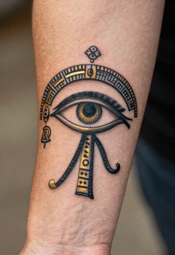 15 Hindu Tattoo Ideas With Ancient Spiritual Meaning 89 15 Hindu Tattoo Ideas With Ancient Spiritual Meaning - 9. The Eye of Horus 1