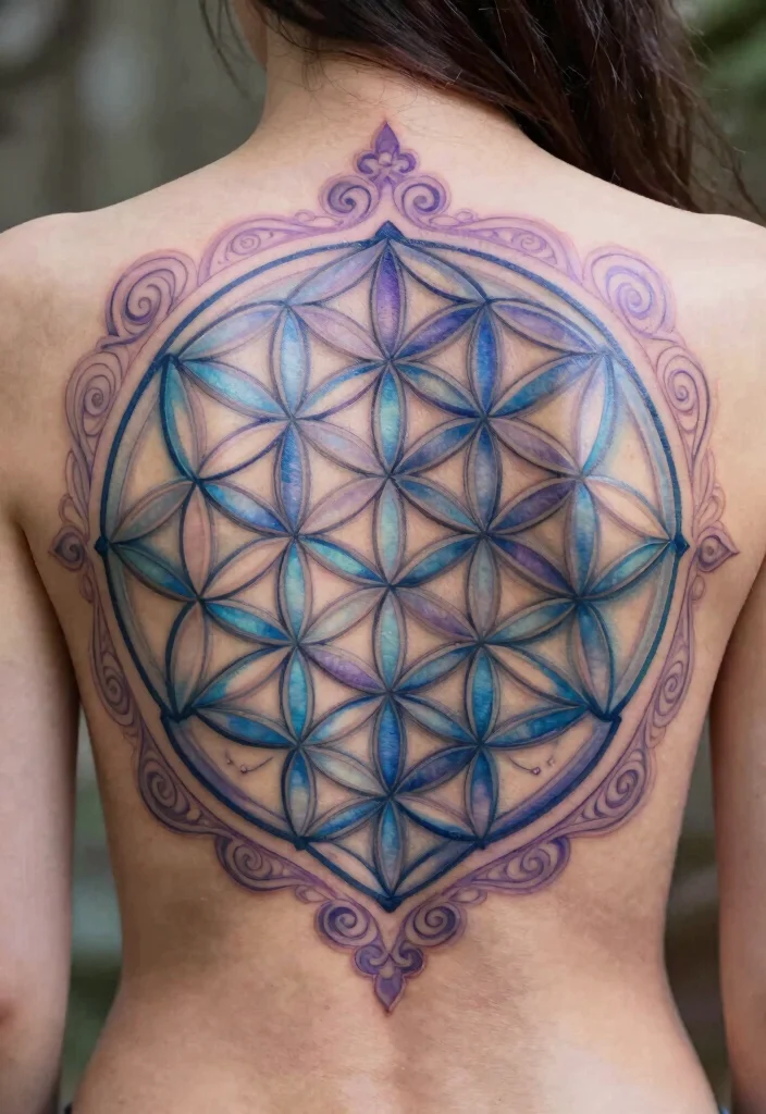 16 Ancient Indian Tattoo Ideas Inspired by History and Myth - 16. The Sacred Geometry 1