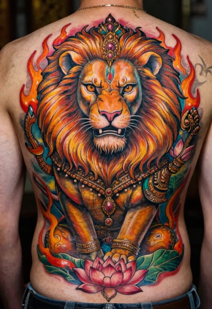 16 Ancient Indian Tattoo Ideas Inspired by History and Myth - 6. Mythological Creatures 1