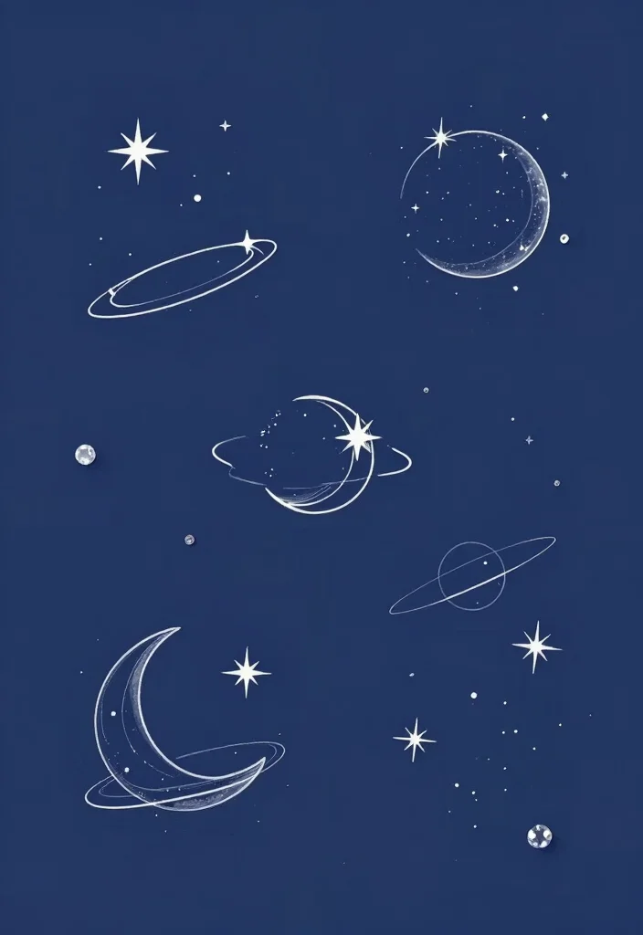 16 Flash Sheet Tattoo Ideas Perfect for Studio Inspiration - 6. Cosmic Elements 1