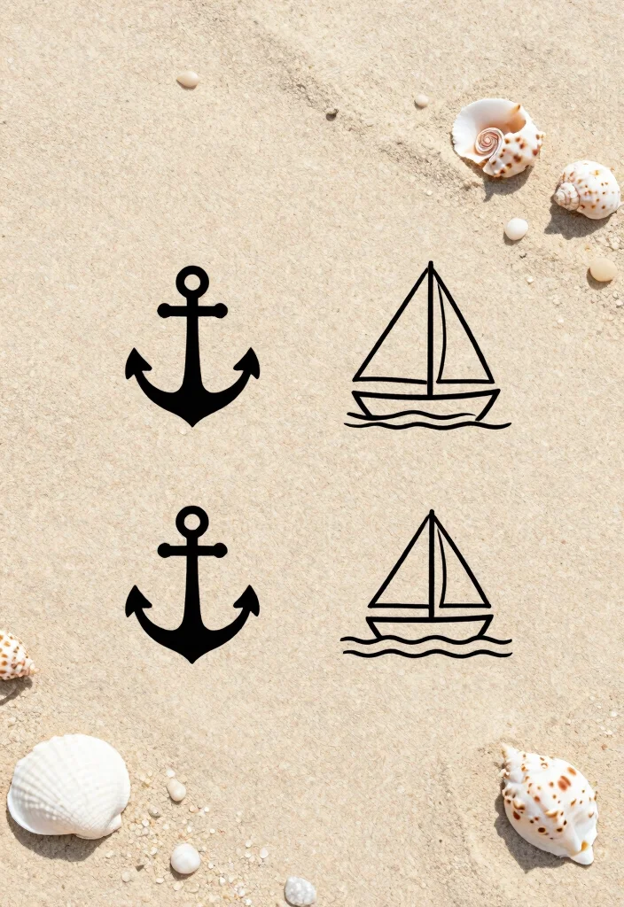 16 Flash Sheet Tattoo Ideas Perfect for Studio Inspiration - 8. Nautical Themes 1