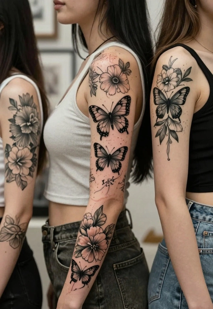 16 Floral and Butterfly Sleeve Tattoo Ideas Flowing and Feminine Conclusion 0