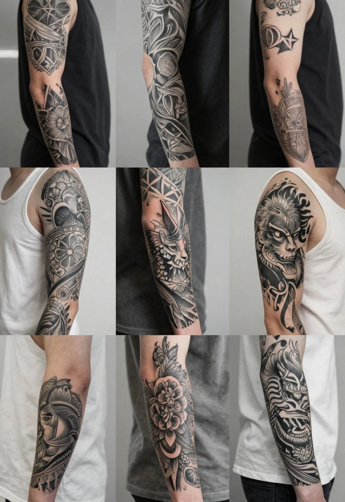16 Half Sleeve Arm Tattoo Ideas for Men Bold and Detailed Conclusion 0