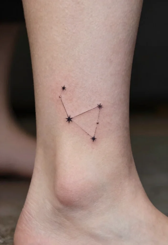 16 Line Work Tattoo Ideas: Clean, Detailed, and Timeless - 10. Dainty Constellations 1