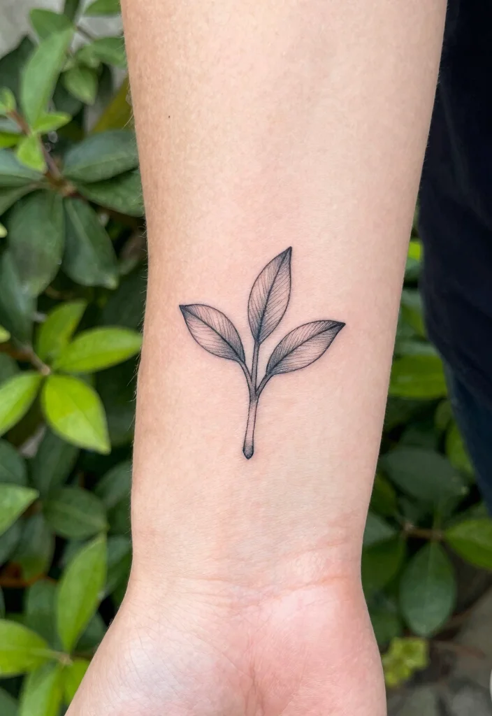 16 Line Work Tattoo Ideas: Clean, Detailed, and Timeless - 15. Unique Seedlings 1