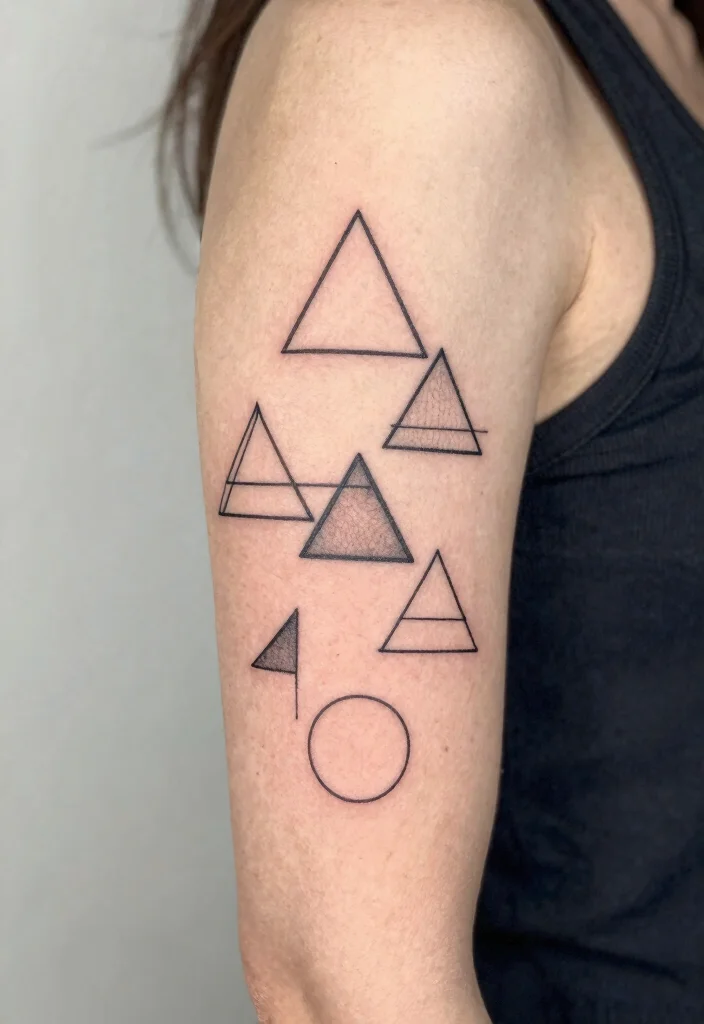 16 Line Work Tattoo Ideas: Clean, Detailed, and Timeless - 3. Geometric Line Tattoos 1