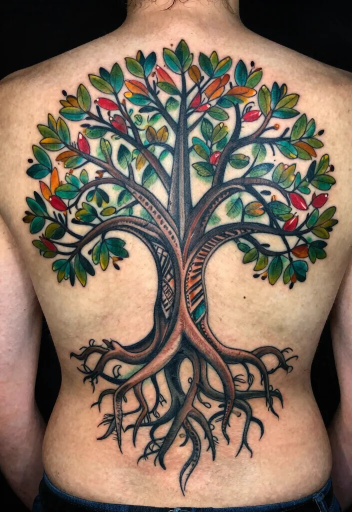 16 Native Indian Tattoo Ideas Inspired by Tribal Symbolism 127 16 Native Indian Tattoo Ideas Inspired by Tribal Symbolism - 13. The Sacred Tree of Life 1