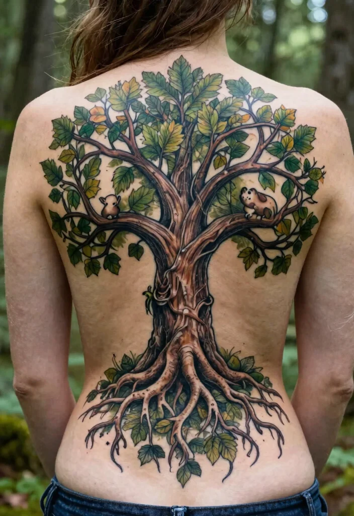 16 Norse Mythology Tattoo Ideas With Gods Symbols and Legends - 4. Yggdrasil: The Tree of Life 1