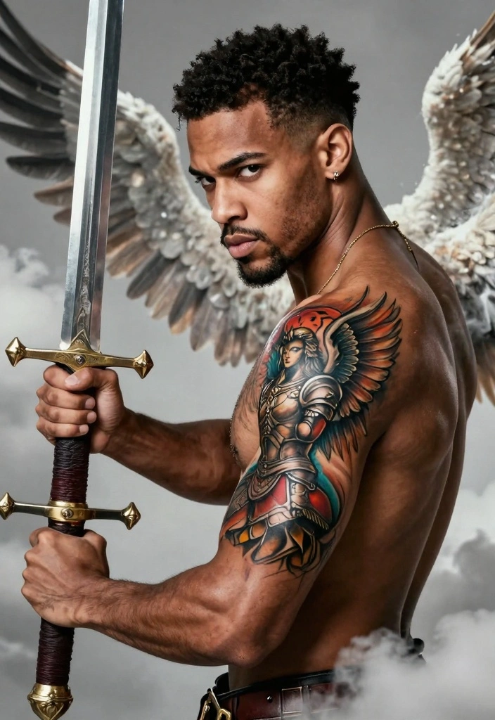 16 Norse Tattoo Ideas for Men: Bold, Mythical, and Masculine 133 16 Norse Tattoo Ideas for Men: Bold, Mythical, and Masculine - 13. Valkyrie: The Choosers of the Slain 1