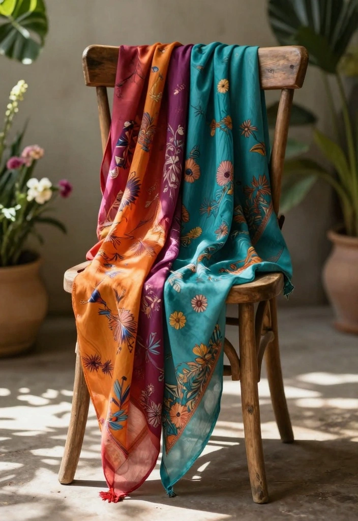 16 Tattoo Cover Up Ideas for Women That Look Natural and Stylish 34 16 Tattoo Cover Up Ideas for Women That Look Natural and Stylish - 4. Flowy Scarves and Shawls 1