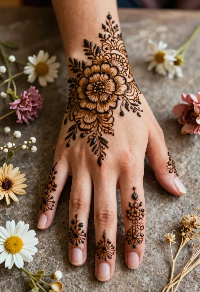16 Tattoo Cover Up Ideas for Women That Look Natural and Stylish 56 16 Tattoo Cover Up Ideas for Women That Look Natural and Stylish - 6. Henna Designs 1