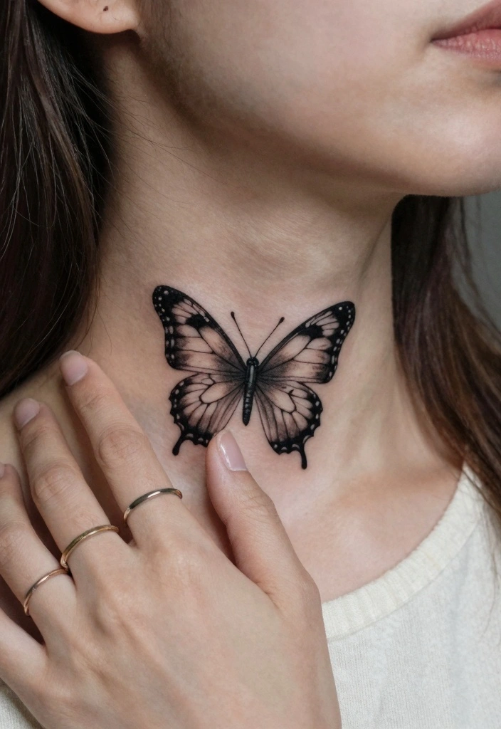 18 Butterfly Tattoo Ideas for Women Elegant Meaningful and Trendy 4. Small Butterfly on the Finger 0